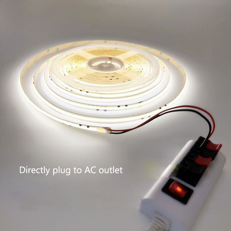 32.8-164ft 3000K 4000K 6000K COB AC LED Strip Lights 320Chips/m 32.8-164ft 3000K 4000K 6000K COB AC LED Strip Lights 320Chips/m
